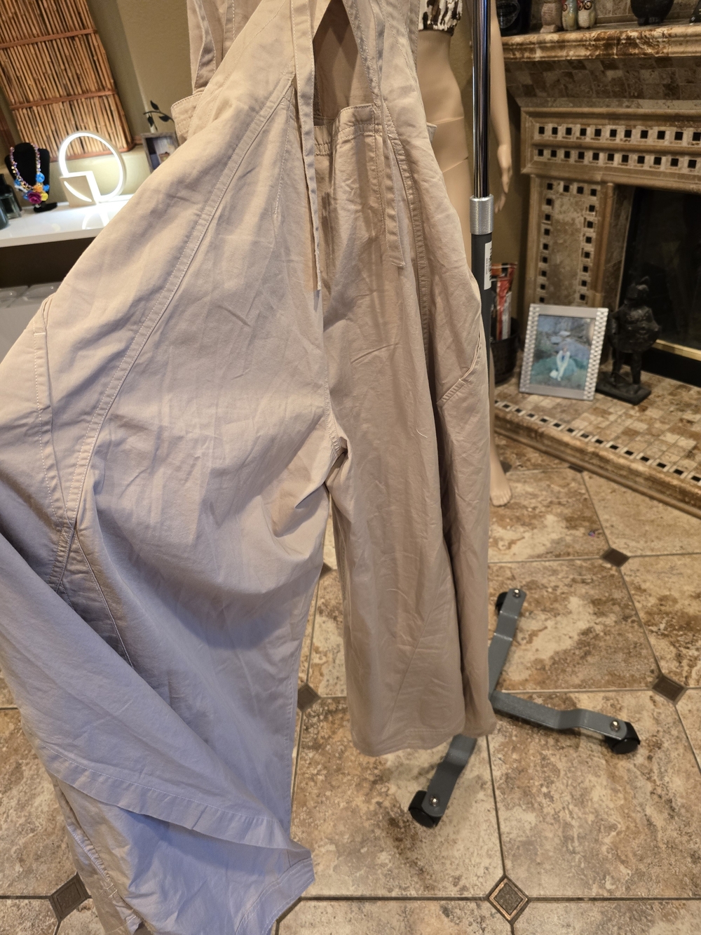 Vista Apron Jumpsuit In Tan By Free People - Picture 11 of 11